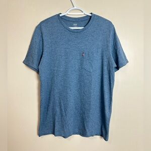 Levi's Size M Heather Blue Short Sleeve Tee